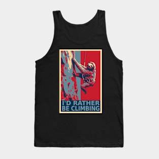 I'd Rather be Climbing Funny Sloth HOPE Tank Top